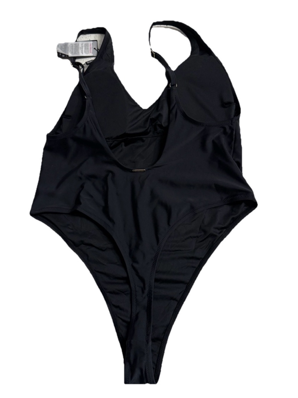 NWT RELLECIGA Black High Cut Thong One Piece Swimsuit 2XL MSRP $119 - Picture 7 of 10